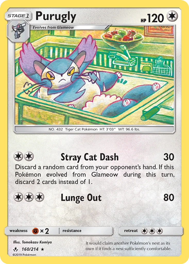 Purugly Pokemon card