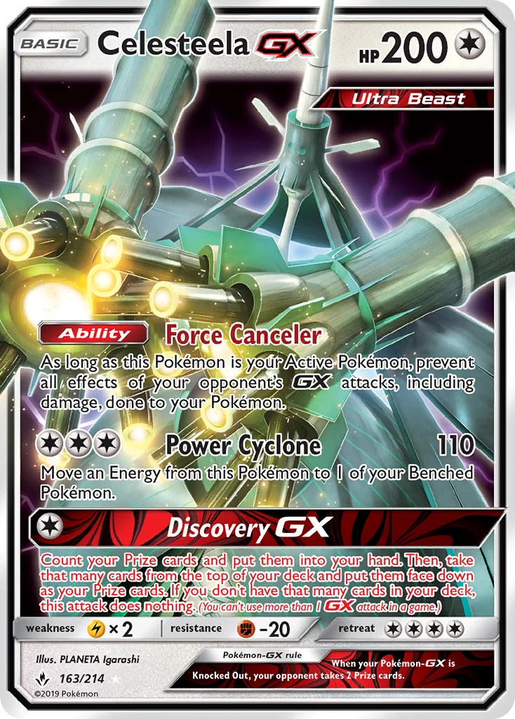 Celesteela-GX Pokemon card