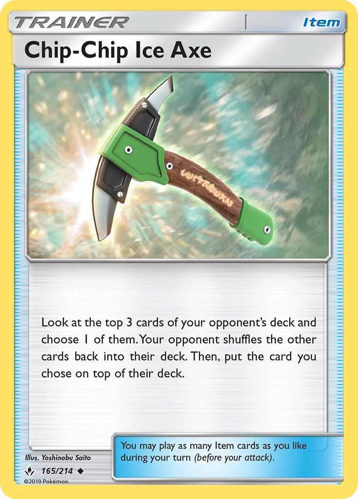 Chip-Chip Ice Axe Pokemon card