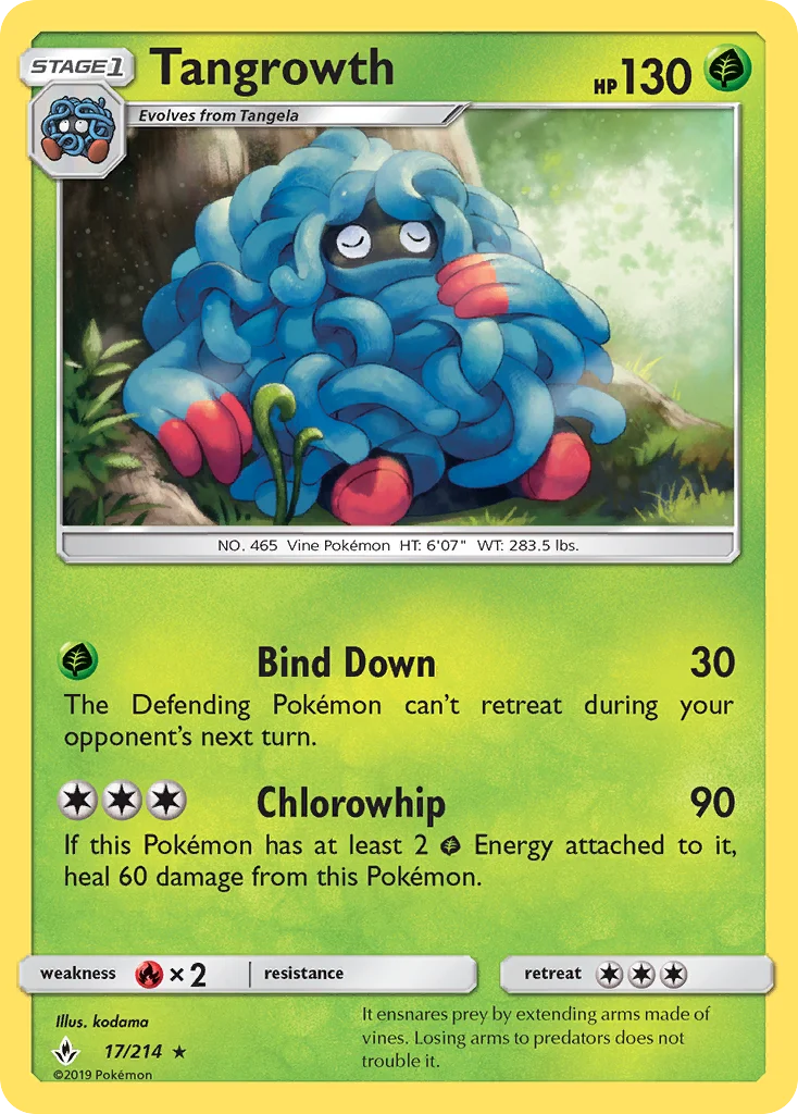Tangrowth Pokemon card
