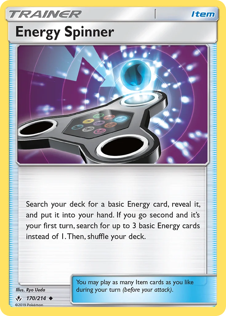 Energy Spinner Pokemon card