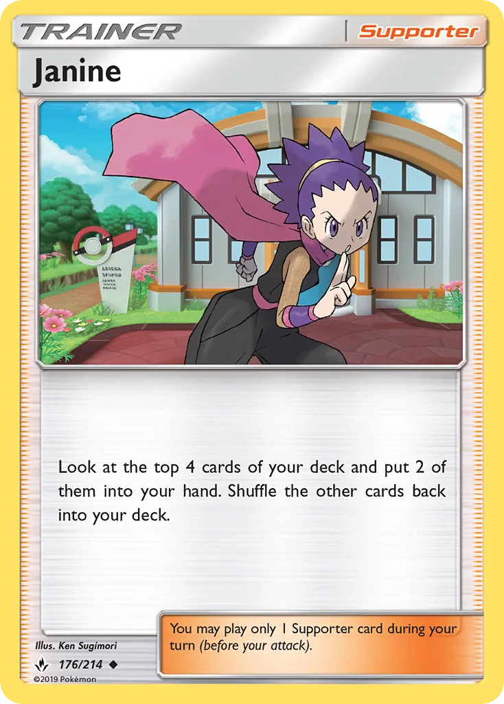 Janine Pokemon card