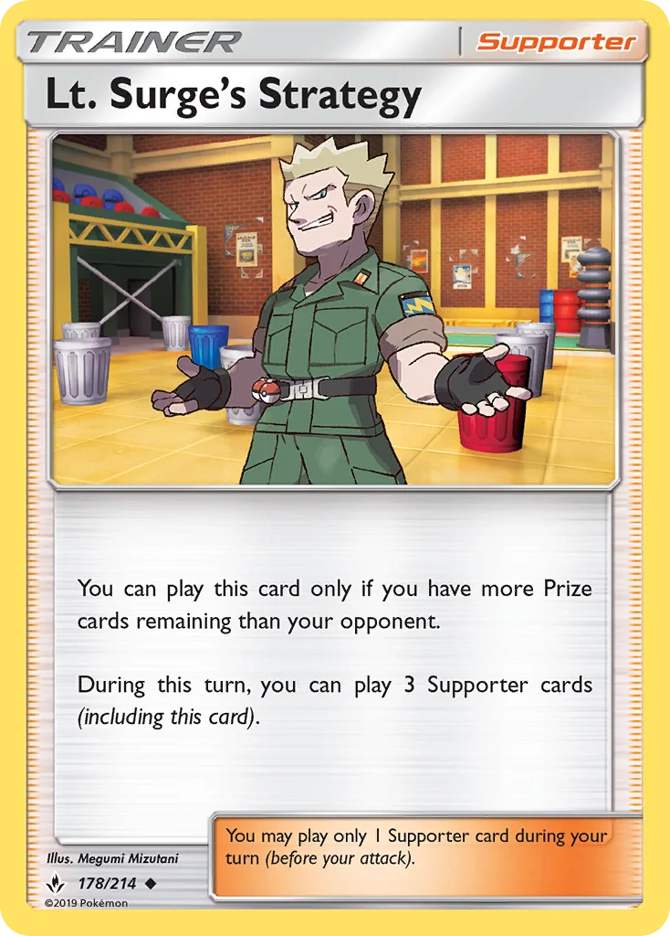 Lt. Surge's Strategy Pokemon card