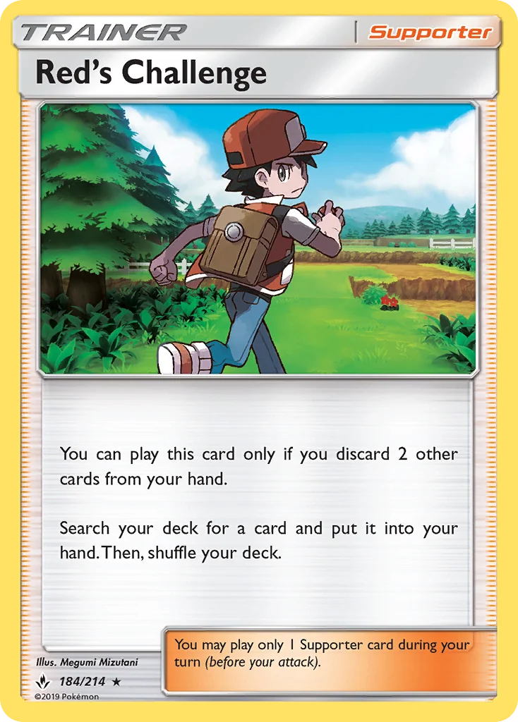 Red's Challenge Pokemon card