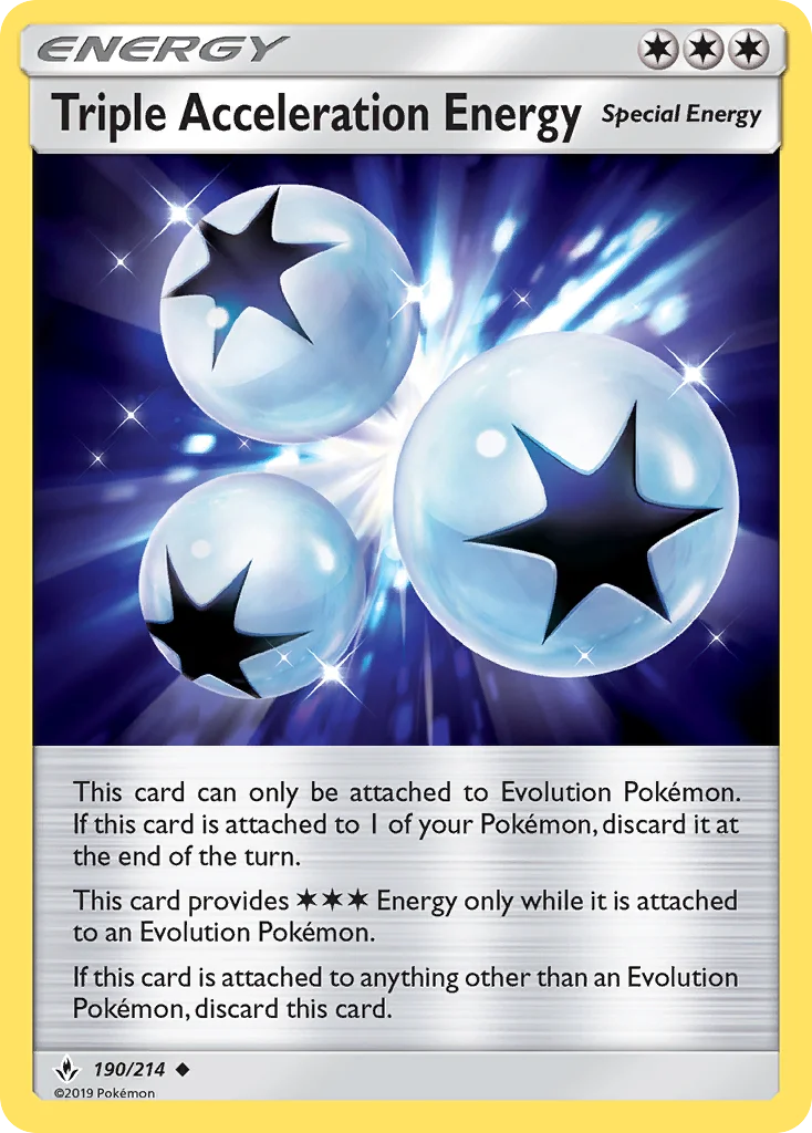 Triple Acceleration Energy Pokemon card