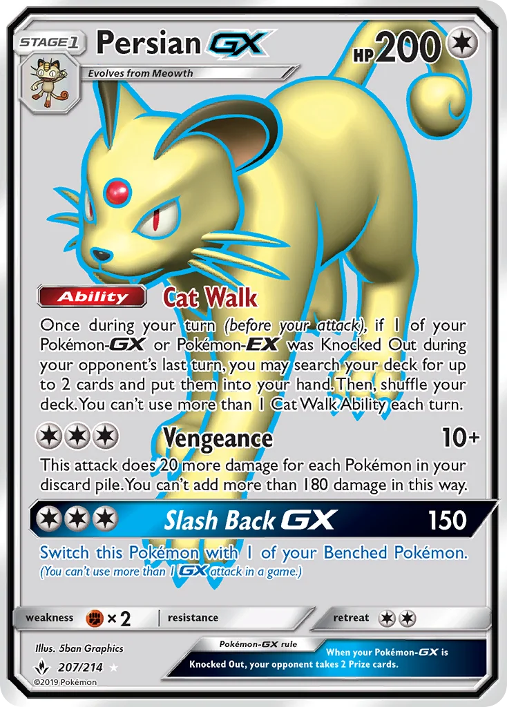 Persian-GX Pokemon card