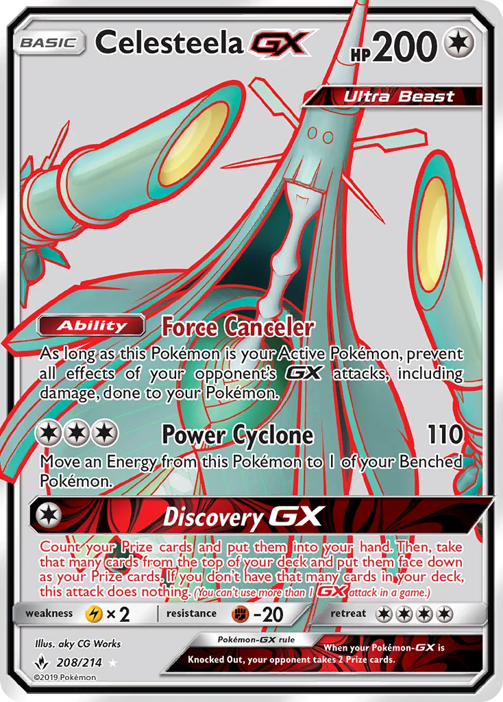 Celesteela-GX Pokemon card