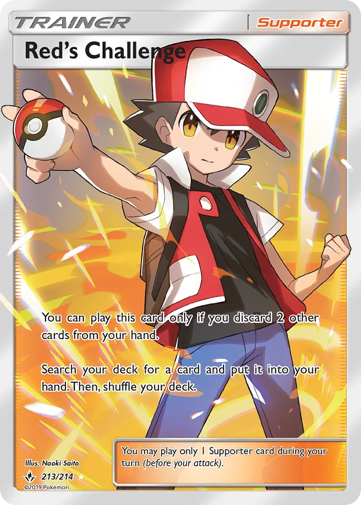Red's Challenge Pokemon card