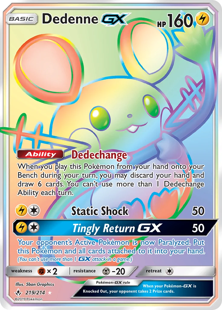 Dedenne-GX Pokemon card