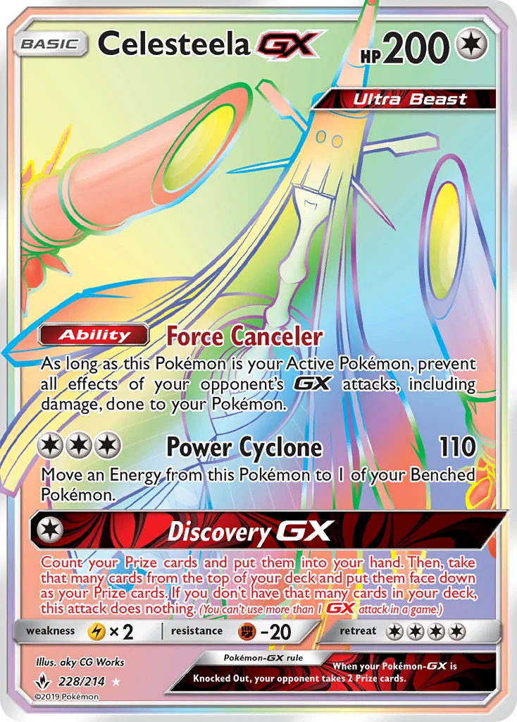 Celesteela-GX Pokemon card