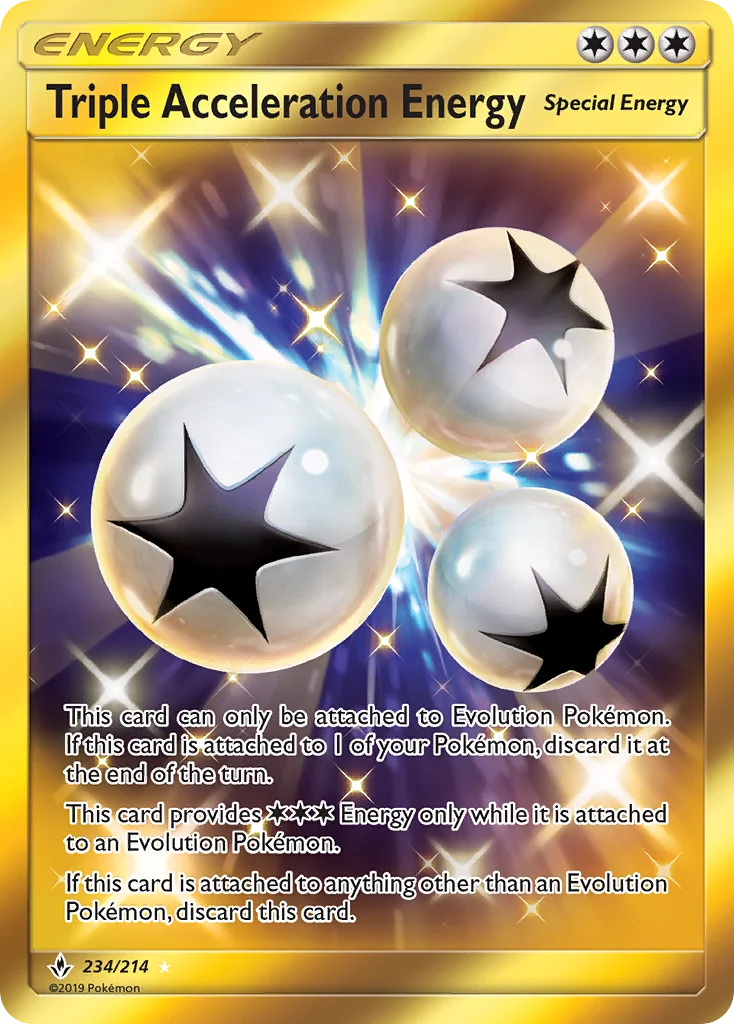 Triple Acceleration Energy Pokemon card