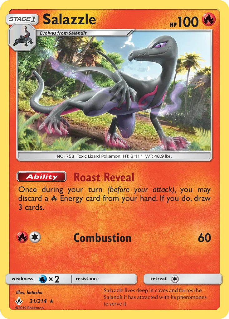 Salazzle Pokemon card