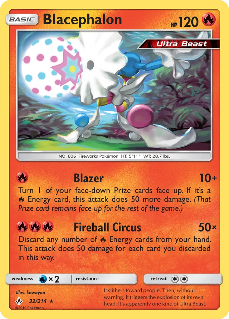 Blacephalon Pokemon card