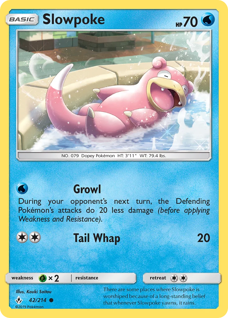 Slowpoke Pokemon card