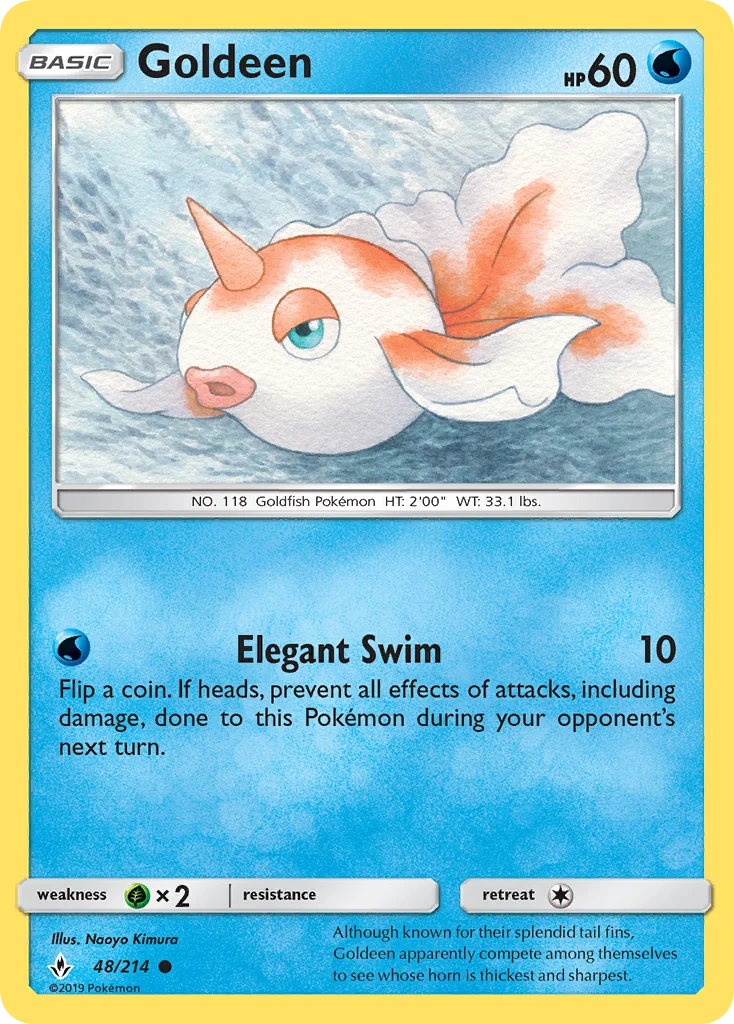 Goldeen Pokemon card
