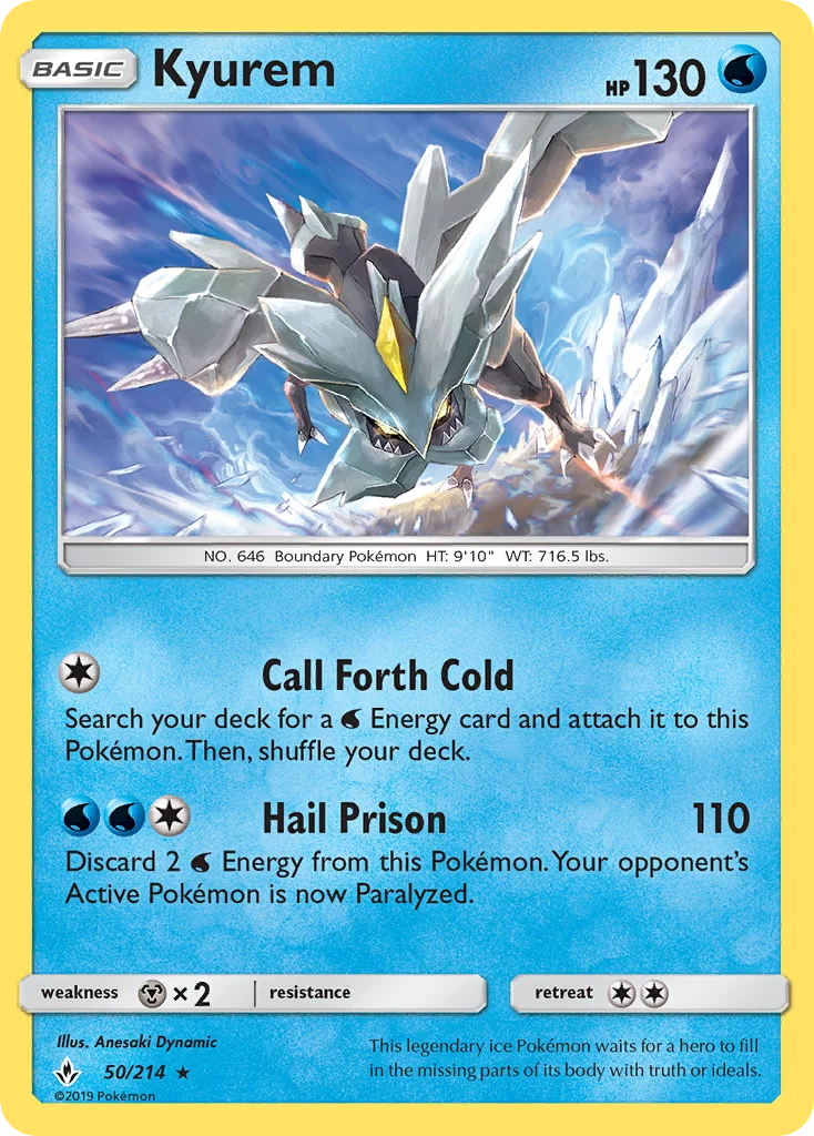 Kyurem Pokemon card