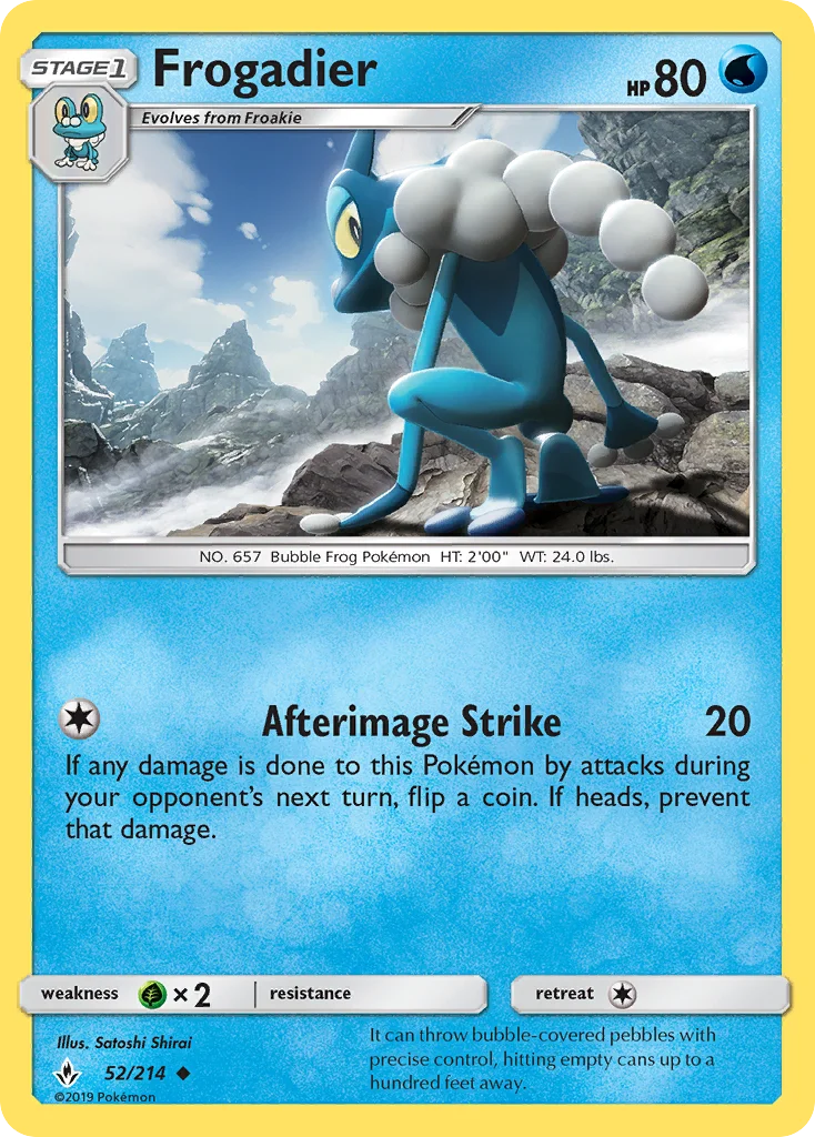 Frogadier Pokemon card