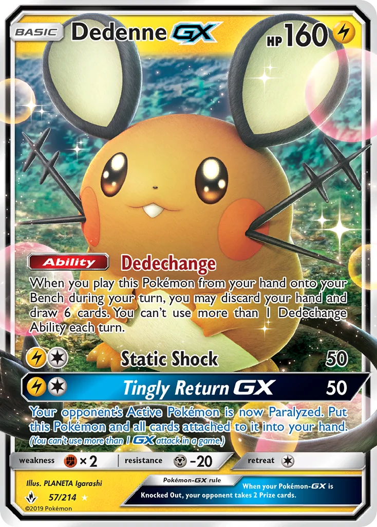 Dedenne-GX Pokemon card