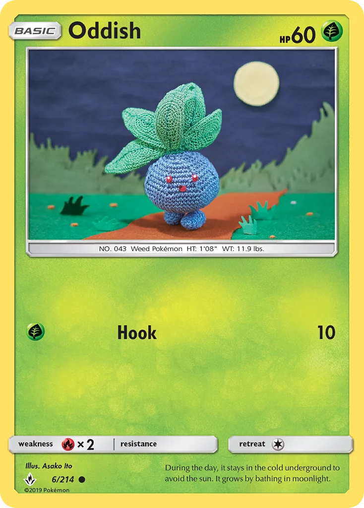 Oddish Pokemon card