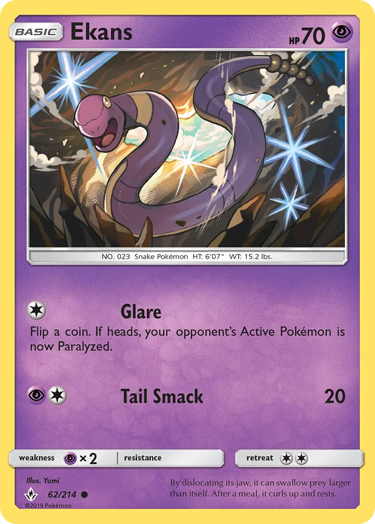 Ekans Pokemon card