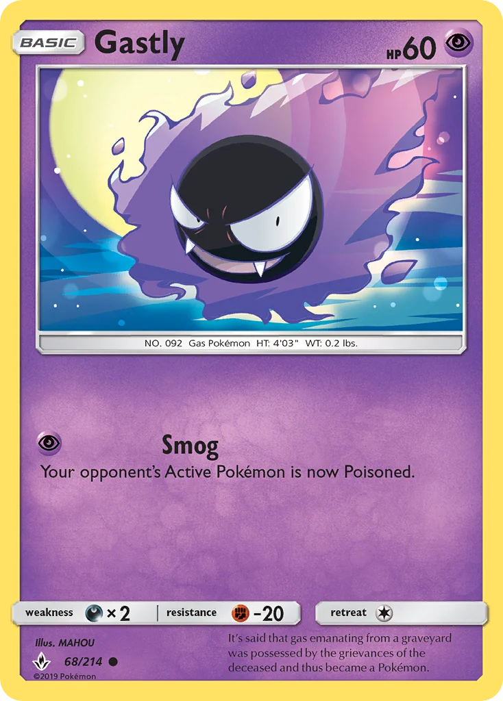Gastly Pokemon card