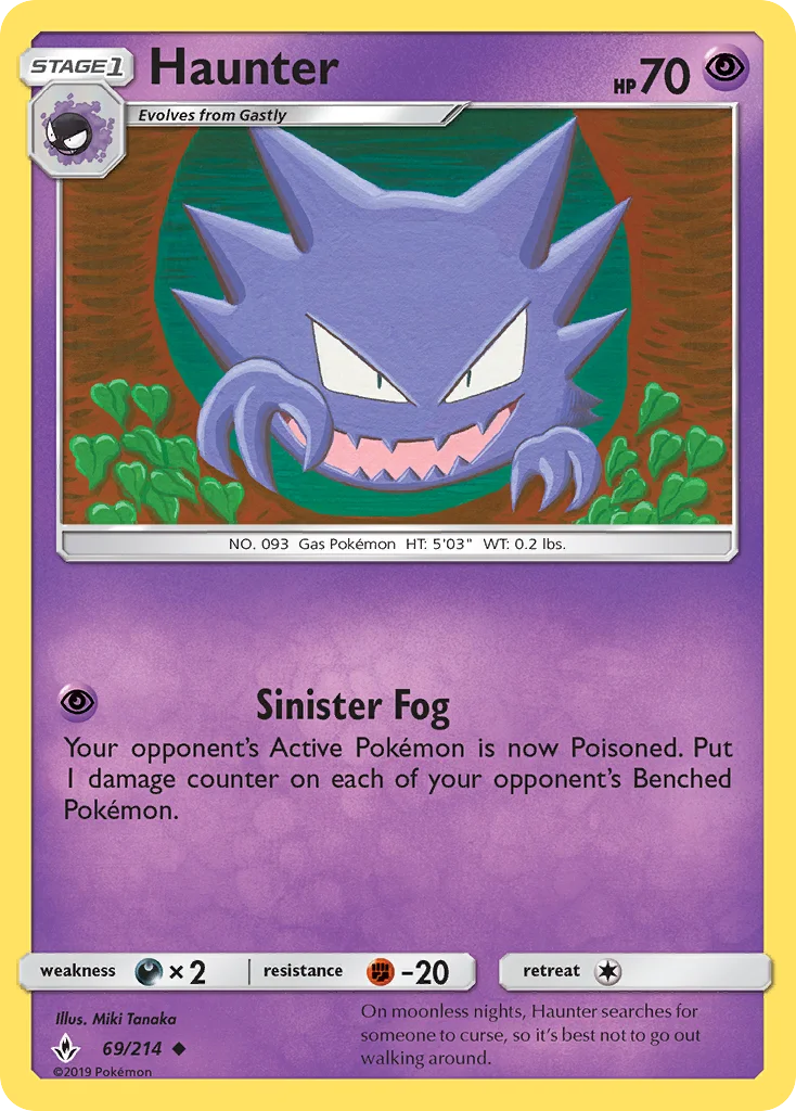 Haunter Pokemon card