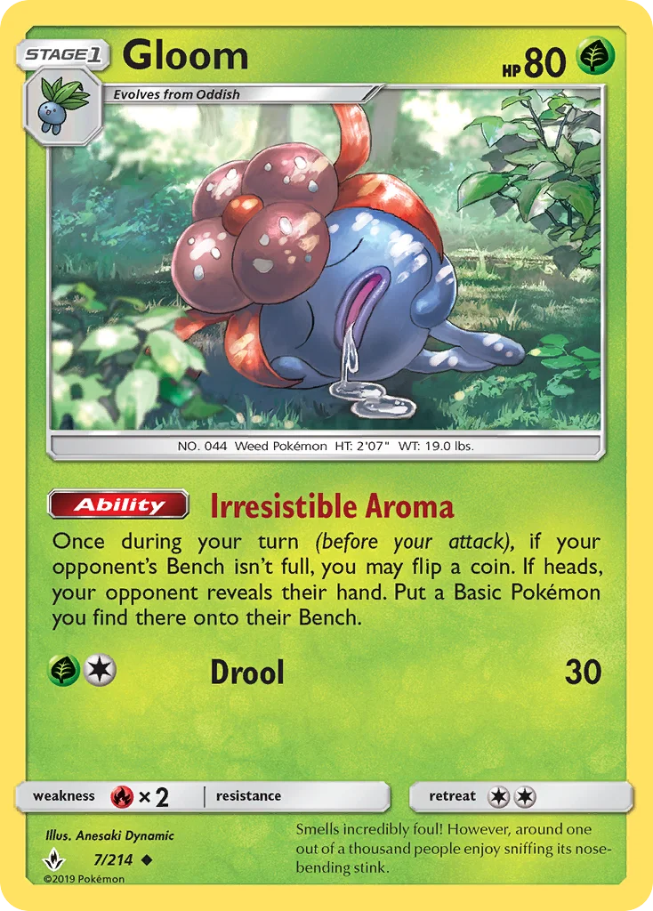 Gloom Pokemon card