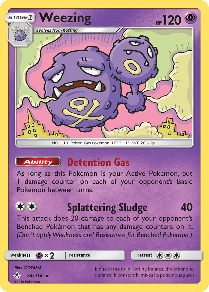 Weezing Pokemon card