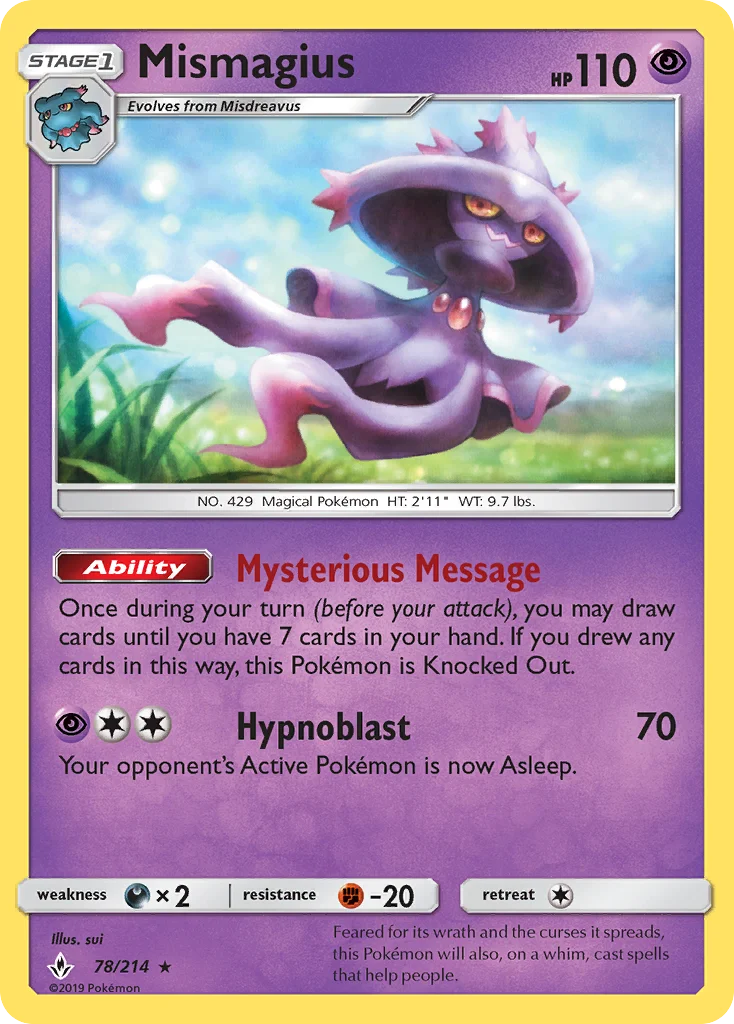 Mismagius Pokemon card