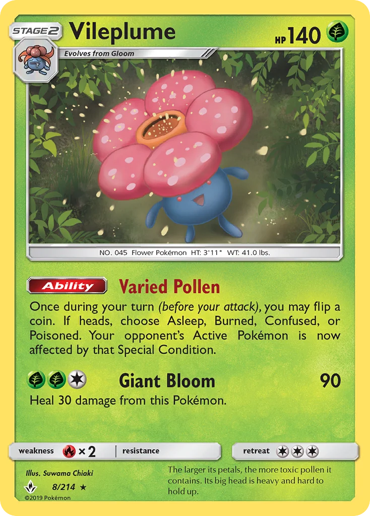 Vileplume Pokemon card