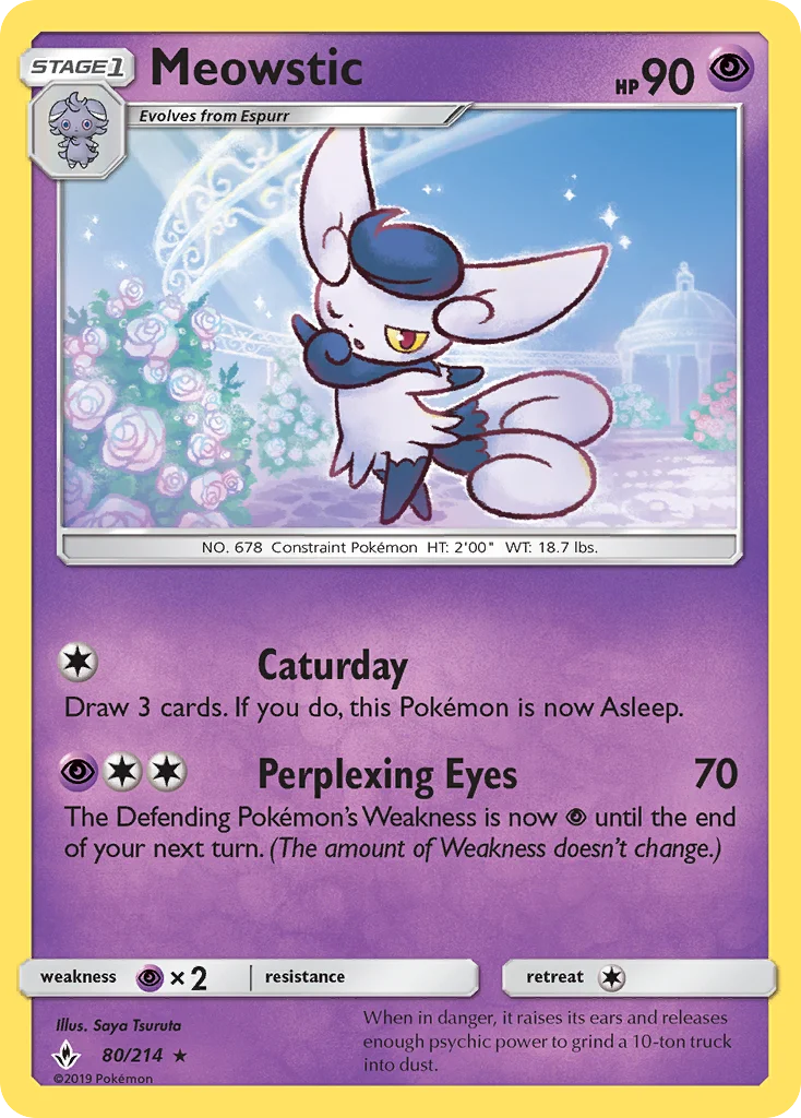 Meowstic Pokemon card
