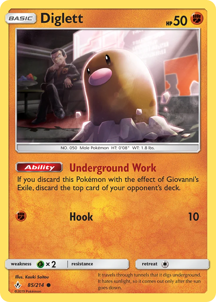 Diglett Pokemon card