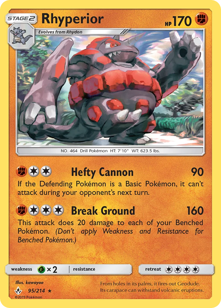 Rhyperior Pokemon card