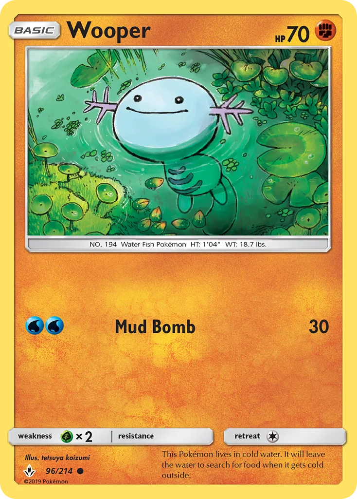 Wooper Pokemon card