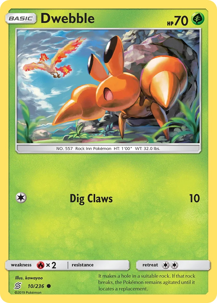 Dwebble Pokemon card