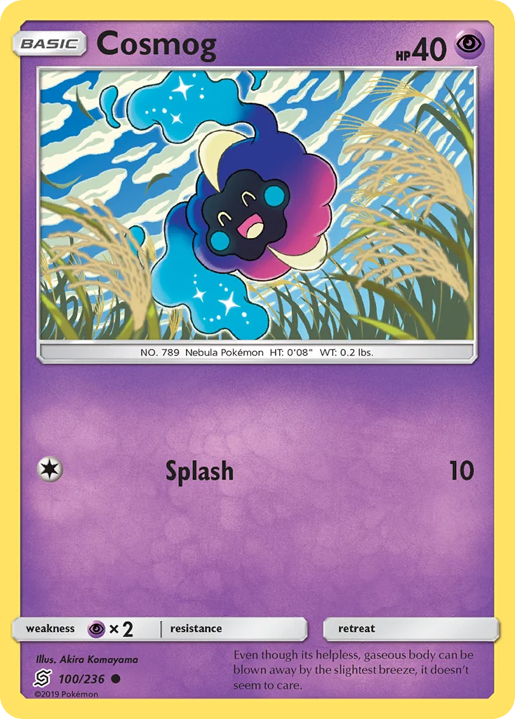 Cosmog Pokemon card