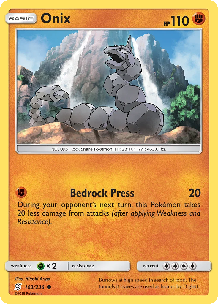 Onix Pokemon card