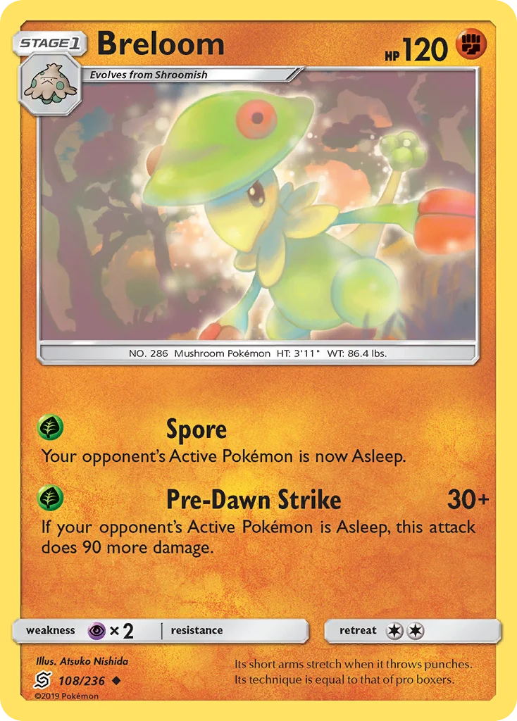 Breloom Pokemon card