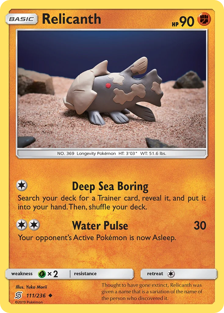 Relicanth Pokemon card