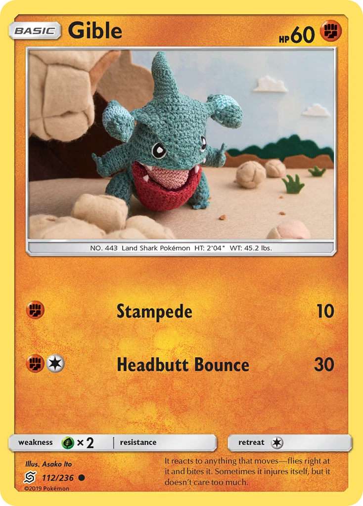 Gible Pokemon card