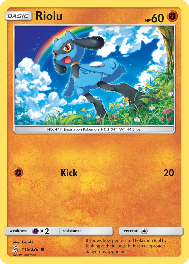 Riolu Pokemon card