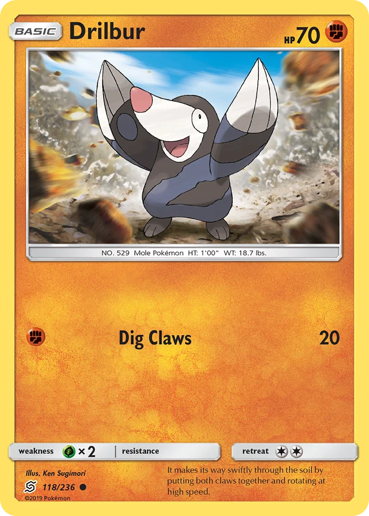 Drilbur Pokemon card
