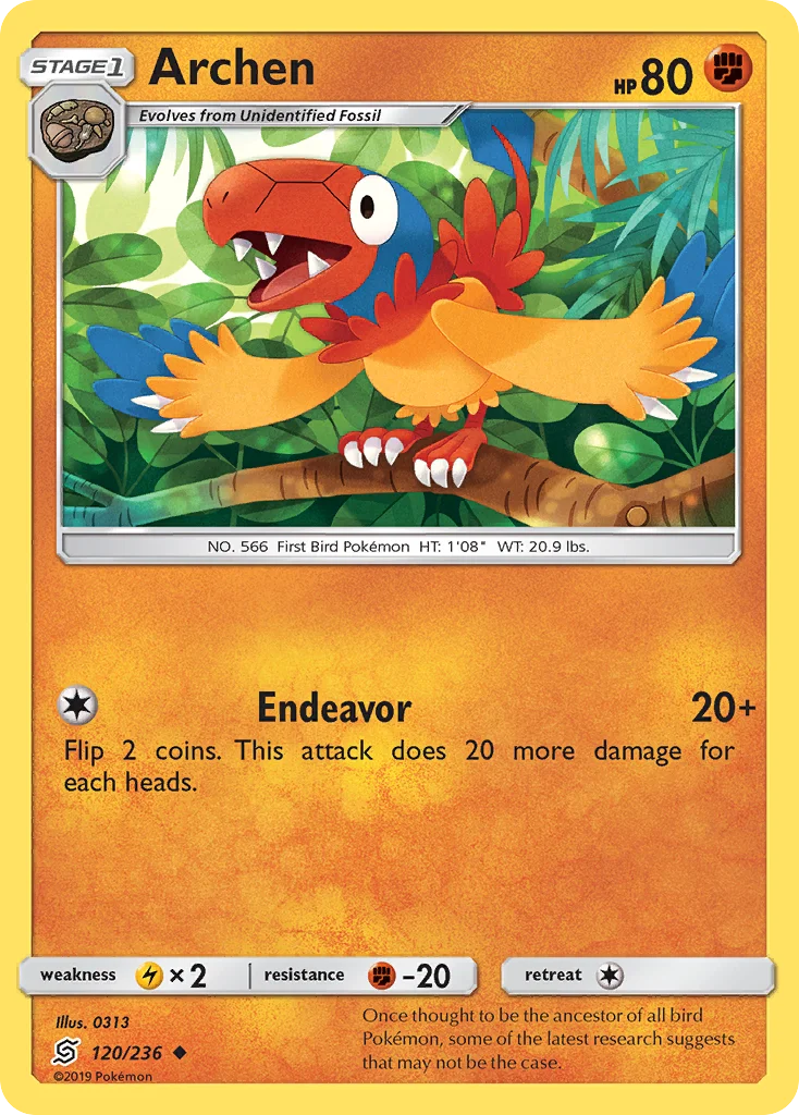Archen Pokemon card
