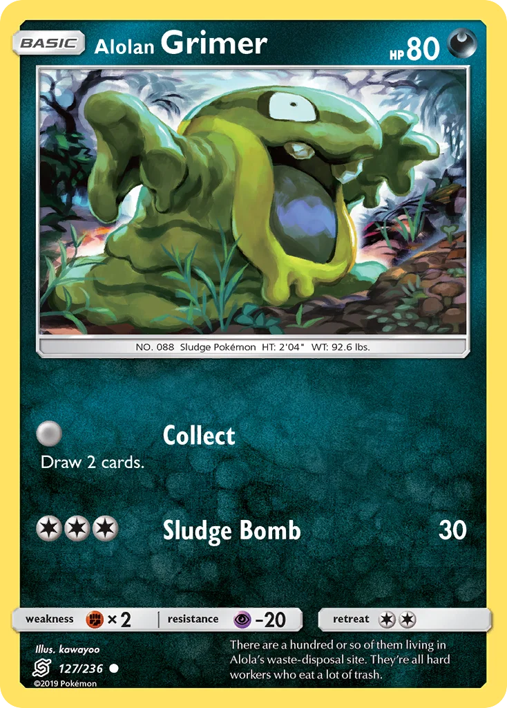 Alolan Grimer Pokemon card