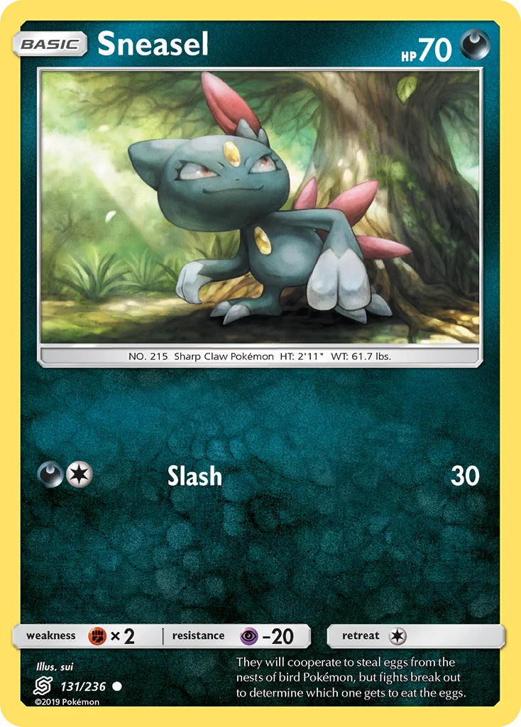 Sneasel Pokemon card