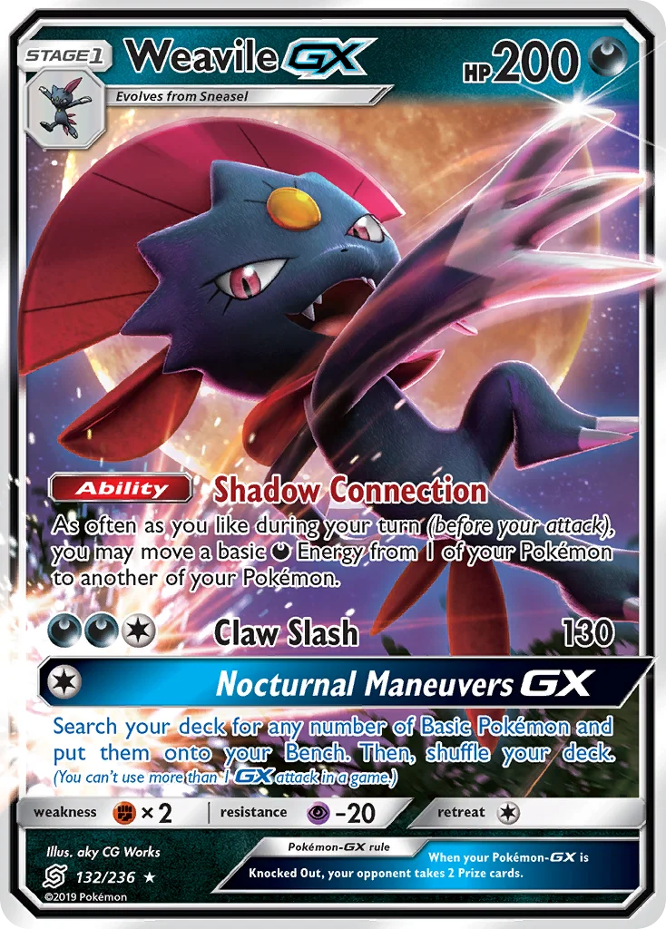 Weavile-GX Pokemon card