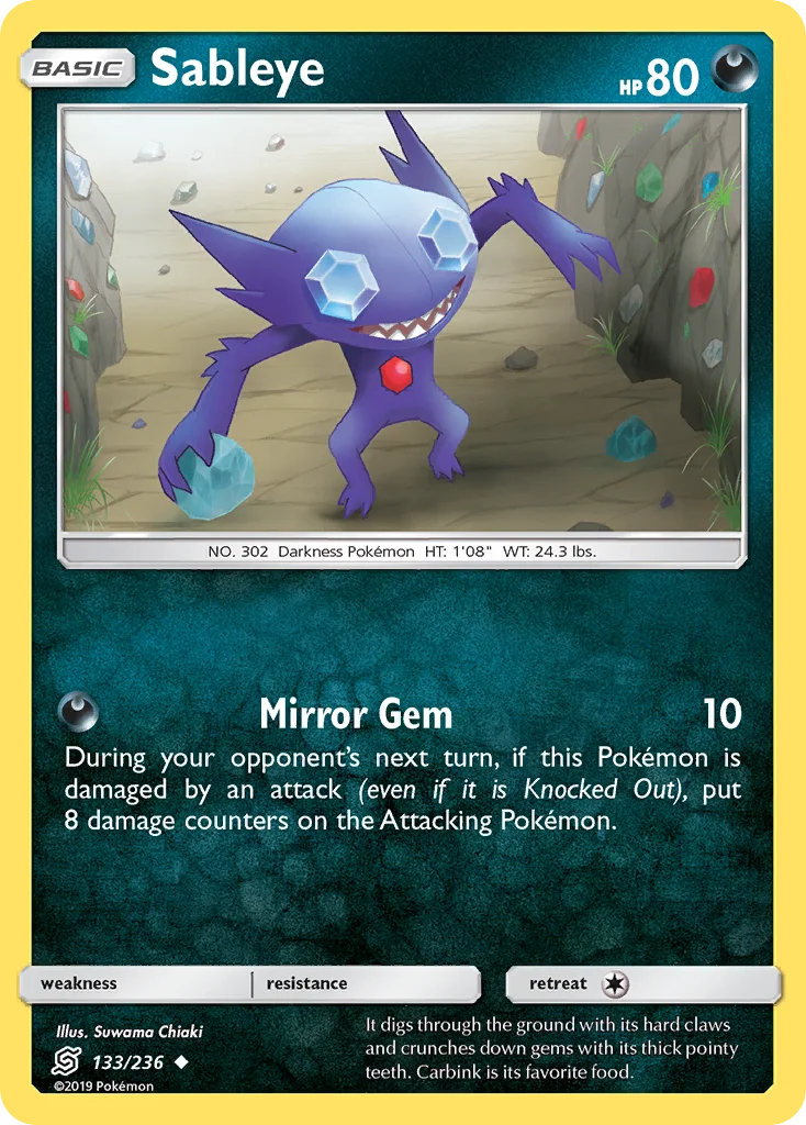 Sableye Pokemon card