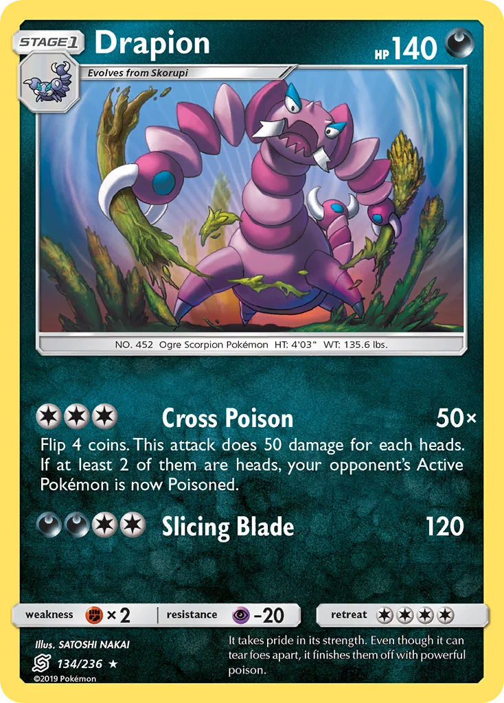 Drapion Pokemon card
