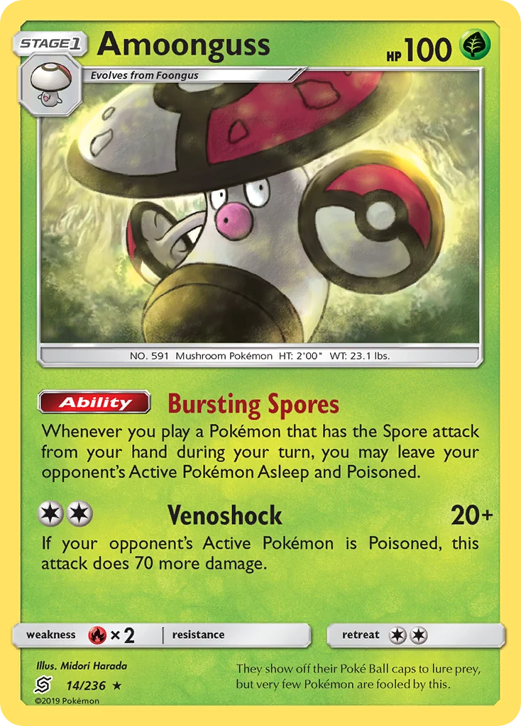 Amoonguss Pokemon card