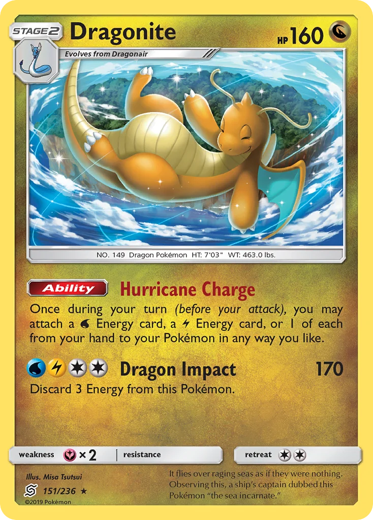 Dragonite Pokemon card